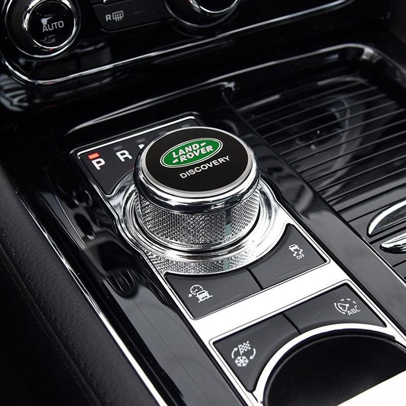 路虎揽胜行政运动版极光发现神行星脉排档头位旋钮车内装饰贴改装