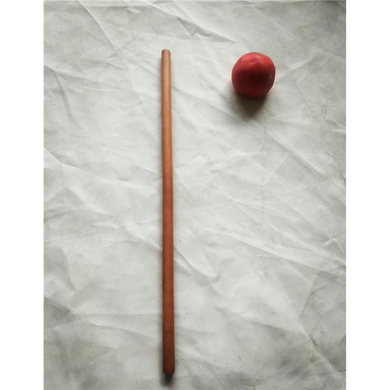 新品超细实木枣木擀面杖大小号擀面棒压面棍蛋糕卷棍直径1.4厘米