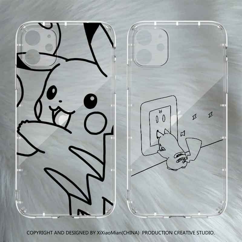 Apple 11 case iPhone 678plus transparent XR cute cartoon XS drop proof case promax