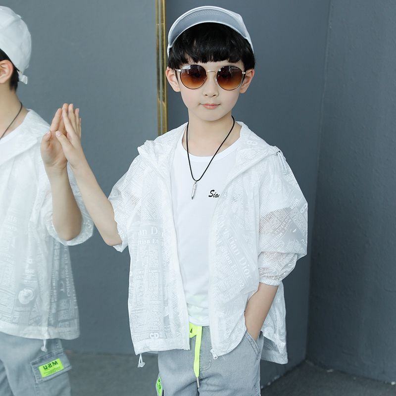 男童夏季防晒衣2023年新款中大童洋气韩版轻薄透气儿童防晒服外套