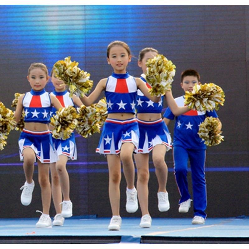 百搭儿操演出小学生啦啦队幼儿舞蹈健美操男女团体套装足球【4月15日