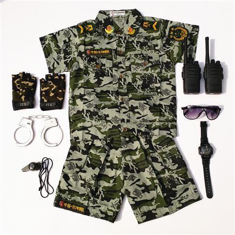 Children's clothing children's camouflage clothing boys and girls summer camp military uniform children's military training special forces summer short-sleeved camouflage suit