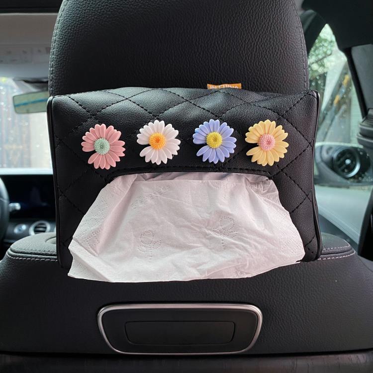 车载纸巾盒女创意挂式椅背遮阳板车内用卡通可爱网红汽车抽纸盒套