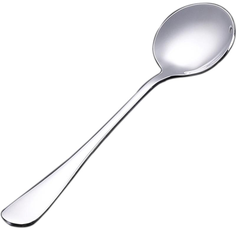 勺子不锈钢汤匙长柄大号家用创意儿童小号饭勺调羹西餐叉甜品刮勺