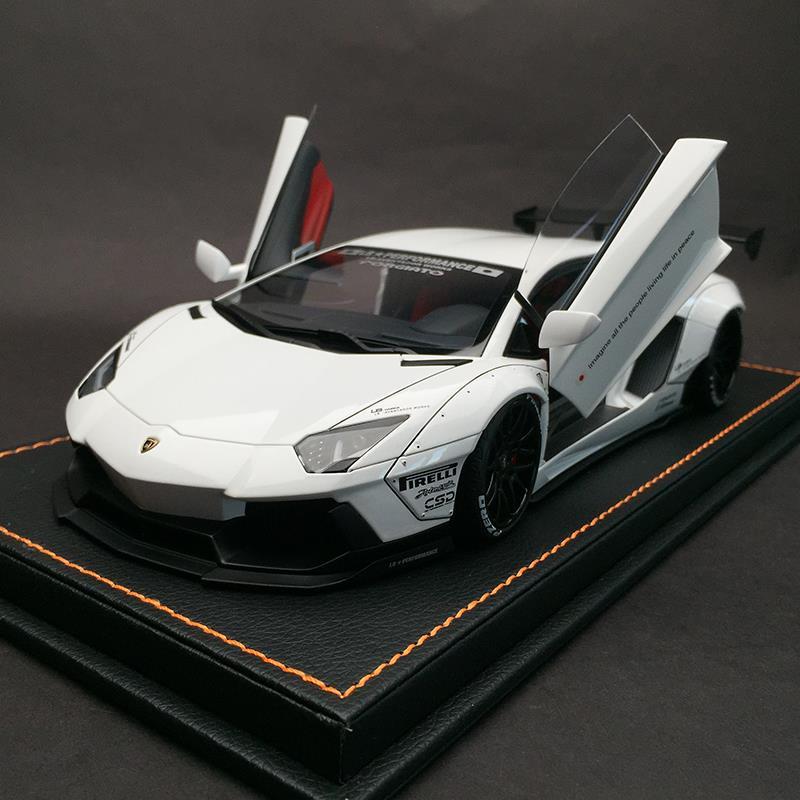 車模汽車模型aa奧拓1:18蘭博基尼aventador lp700lb寬體改裝收藏