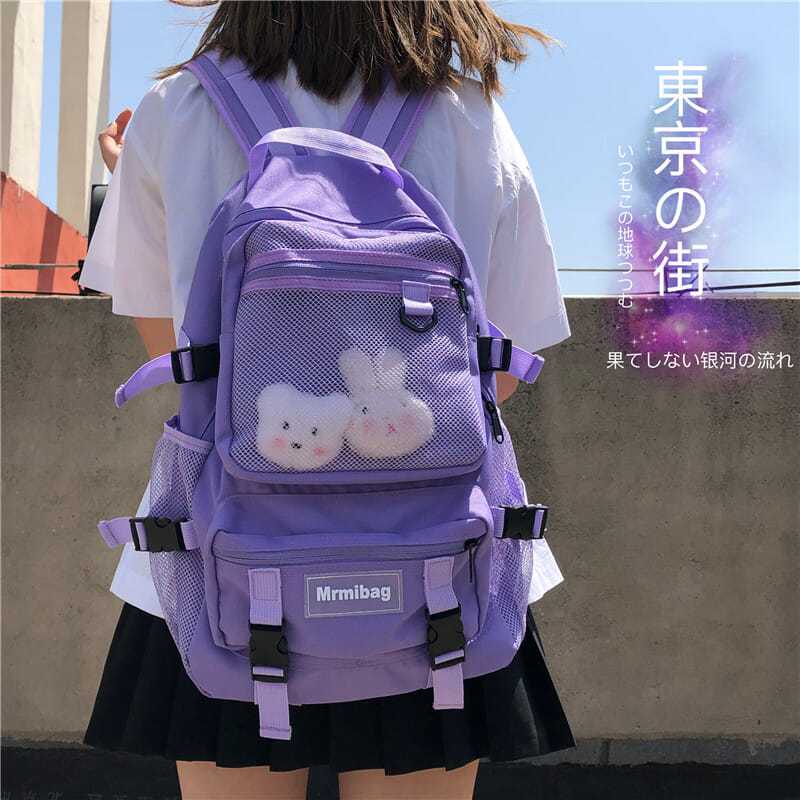 日系背包女好看的書包韓版原宿ulzzang 高中學生大容量旅行雙肩包