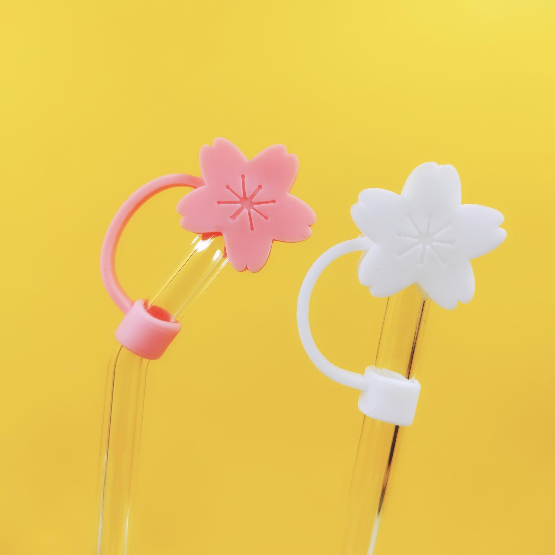 Straw cap girl straw cup dust plug food Silicone Cap straw protection sleeve