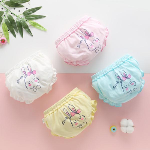 Baby underwear women do not clip PP1-3 years old pure cotton infants and young children square boxer pants 0 boys and girls triangle bread pants summer