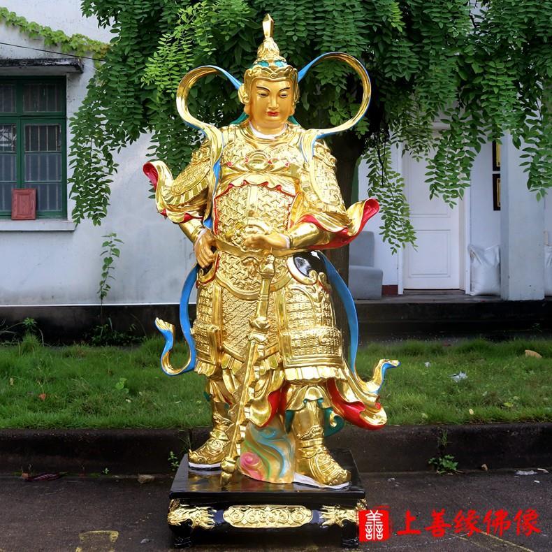6米韦陀伽蓝左右护法韦驮将军寺庙摆件玻璃钢佛像【3月10日发完】