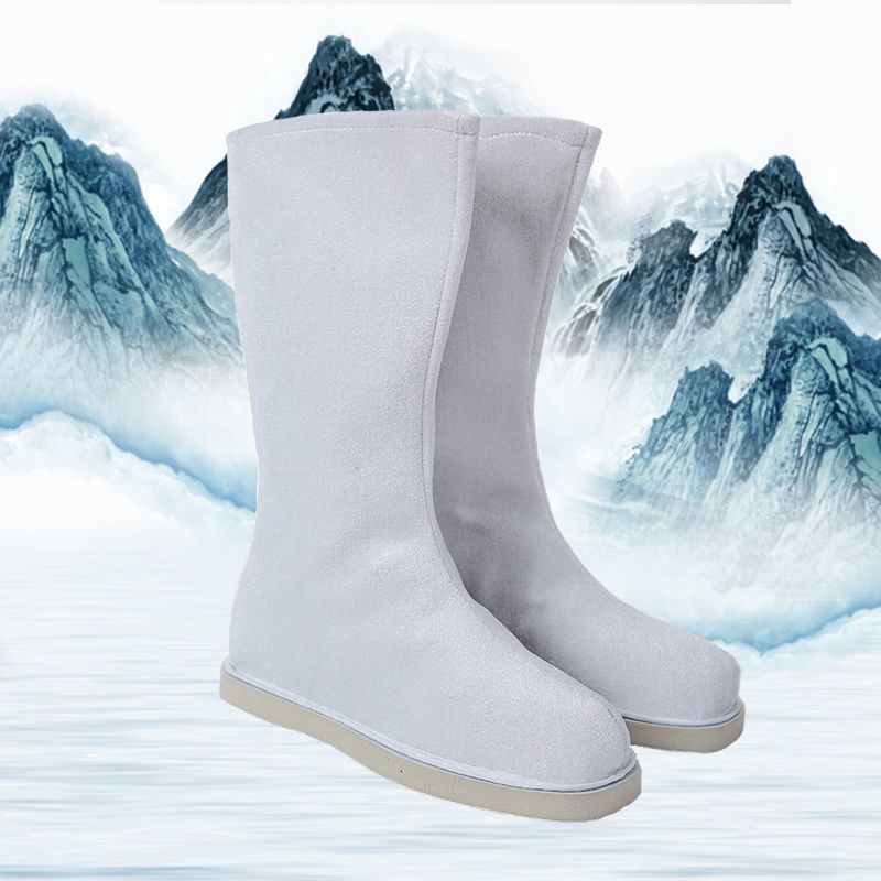 网红男童古装汉服靴子女童儿童古风布靴演出鞋子汉鞋男鞋舞蹈戏剧