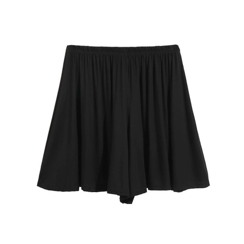 Modal shorts women's summer high waist loose skirt pants quarter length pants thin A-line wide leg pants casual pants pajamas