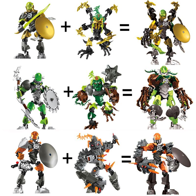 拼装积木得高英雄工厂5超级华光组装机器人男儿童礼物益智玩具4-8