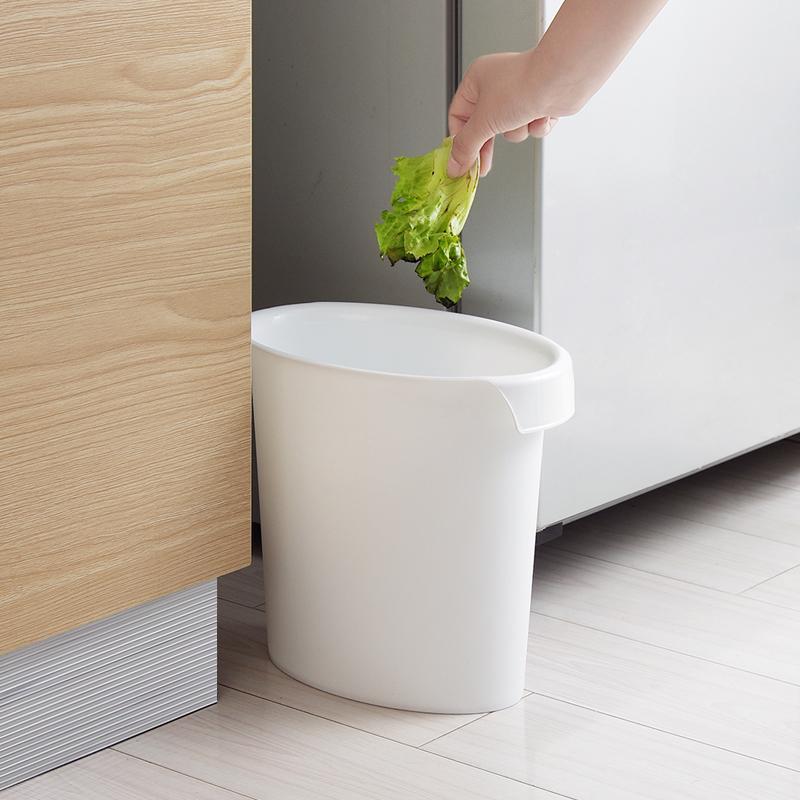 卫生间缝隙大垃圾桶带盖家用厨房简约夹缝无盖长方形厕所纸篓小号