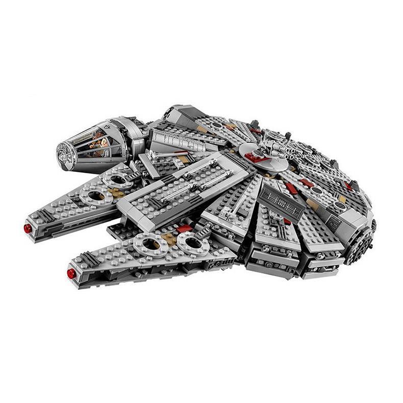兼容乐高星球大战系列千年隼飞船拼装益智积木儿童模型玩具男孩子