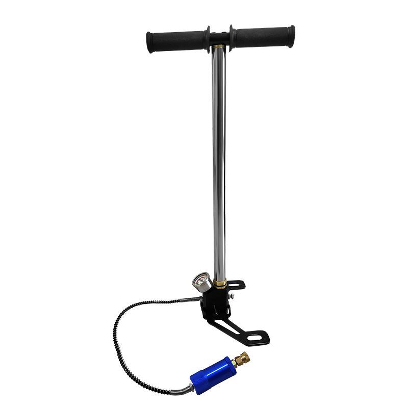 30mpa不锈钢三级手动高压四级打气筒冷油