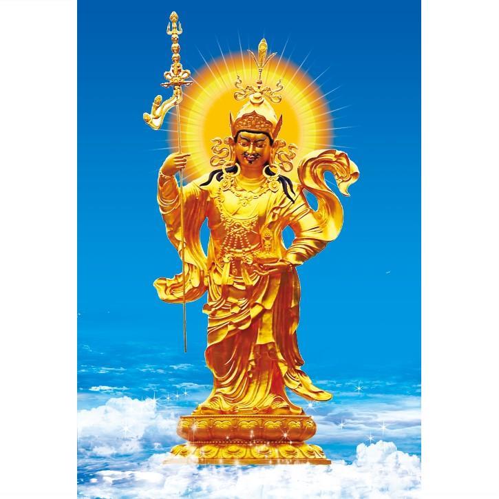 精美殊胜极珍贵金身莲花生大士莲师金身画像 相纸双面塑封