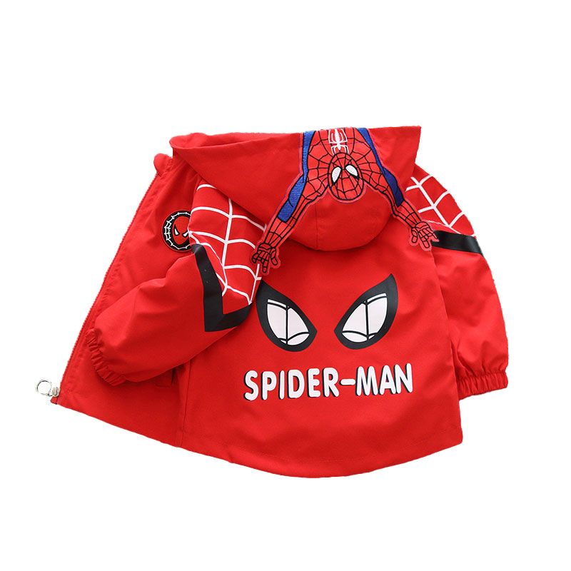 Boys' coat autumn 2020 new Korean cardigan children's baby spider man jacket little boy windbreaker