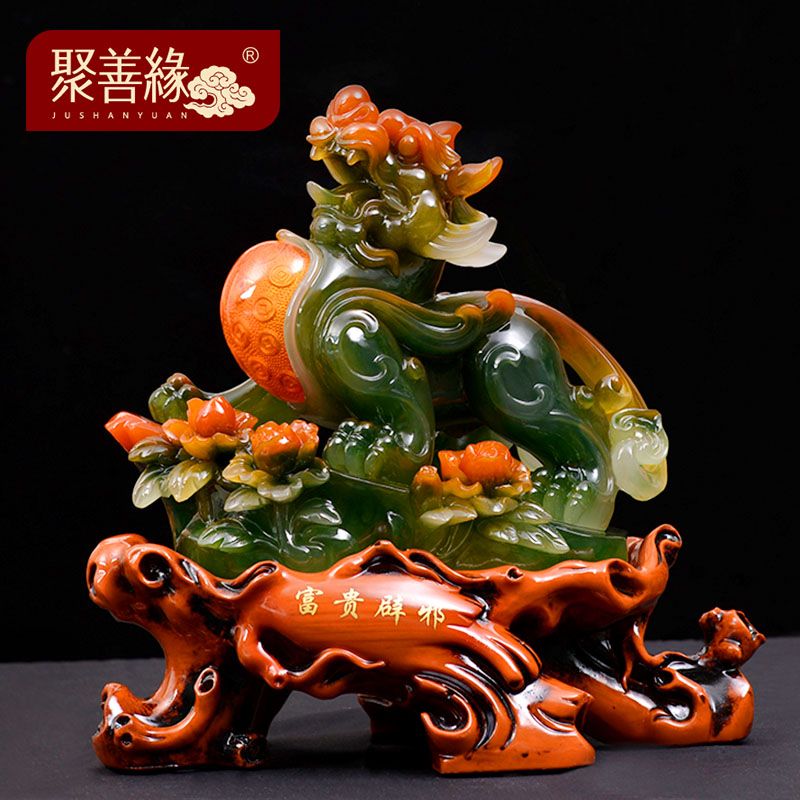 聚善缘富贵辟邪貔貅摆件招财旺财皮休皮丘家居客厅装饰品开业送礼