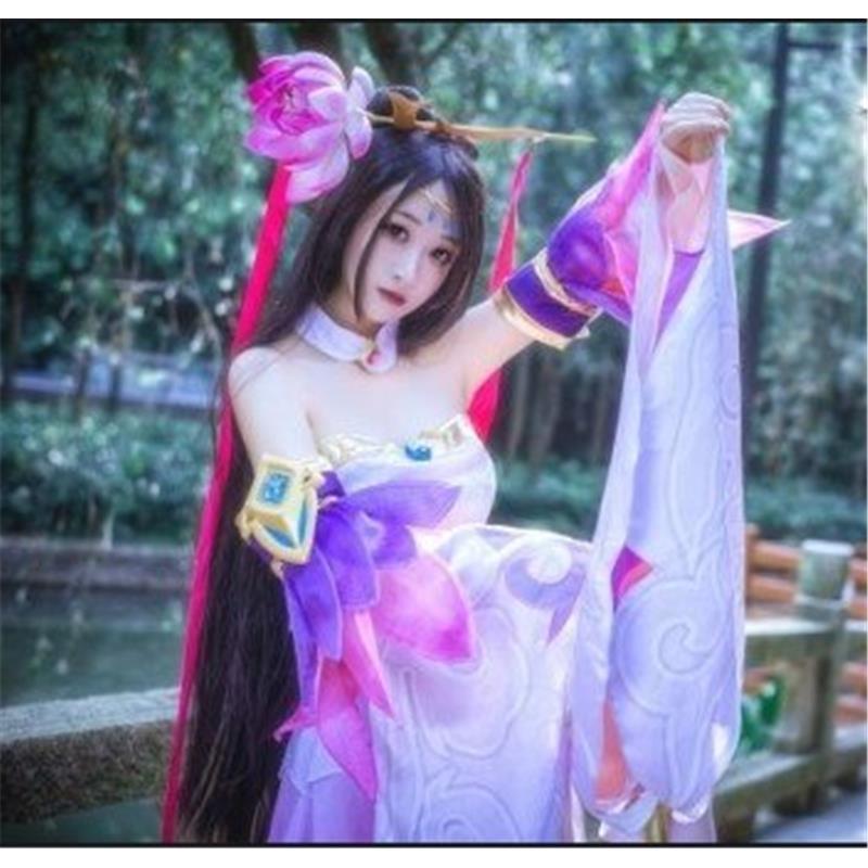 cos服装王者荣耀 cos绝世舞姬经典貂蝉cosplay现货送头饰荷花【3月18