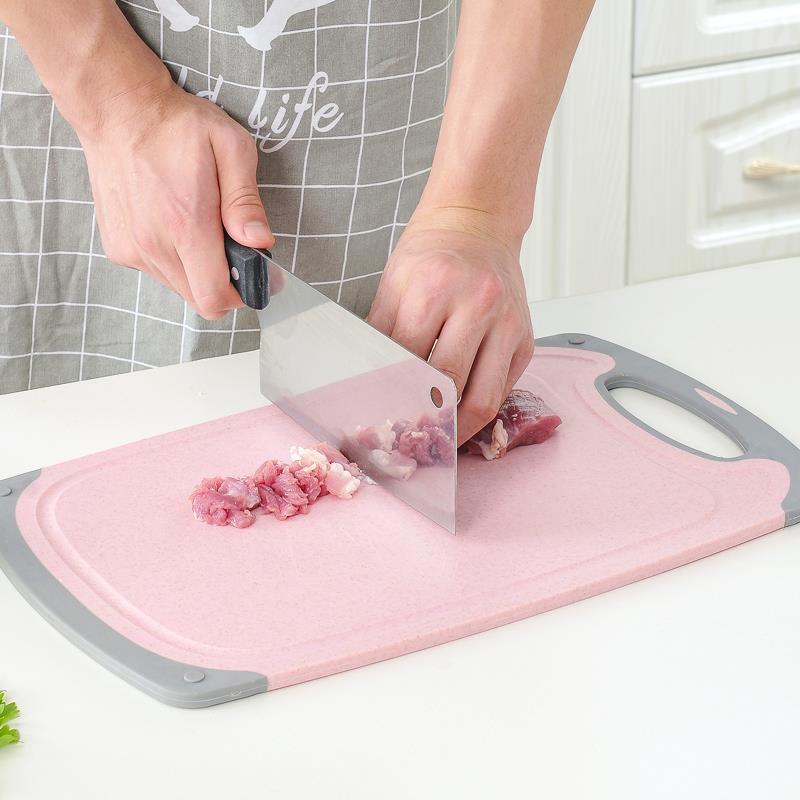 Wheat straw cutting kitchen chopping board mould proof plastic household fruit small chopping board occupation board dormitory Mini suit