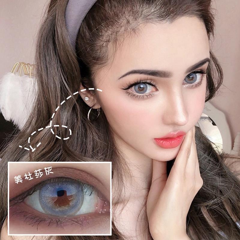 美杜莎黛蓝美瞳年抛欧美女大直径148mm混血俄罗斯女孩年抛艾洛妃