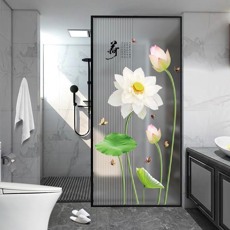 自粘防水厕所卫生间卡通墙贴画洗手间浴室瓷砖玻璃门墙面装饰贴纸