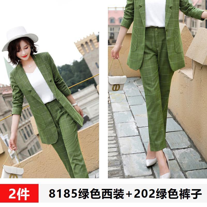 唐娜姿兰小西装总裁套装女新款韩版职业装气质御姐洋气西服两件套