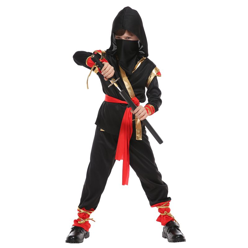 万圣节儿童火影忍者cosplay动漫服装小孩刺客日本武士角色扮演服