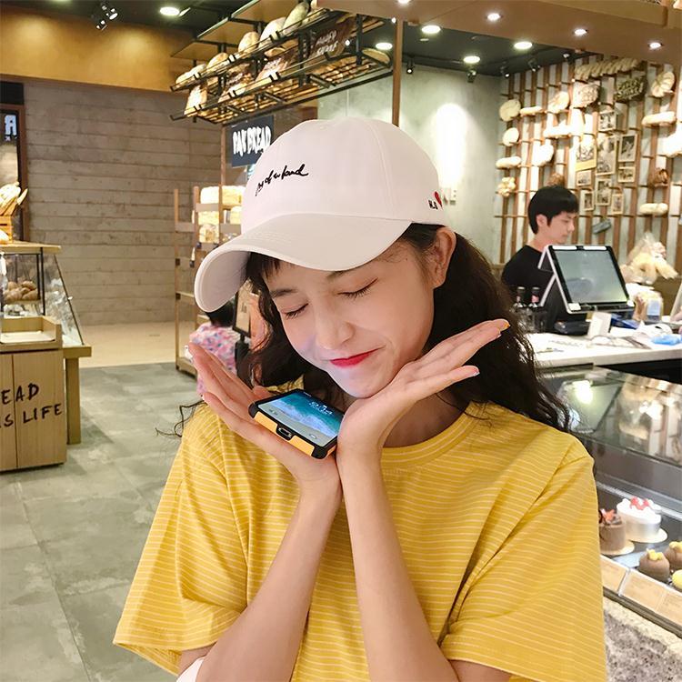 Ins soft sister Korean cute Xiaoqing new peaked hat female spring and summer Korean version of the student street all-match baseball cap