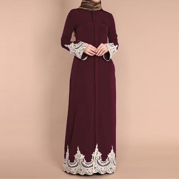 Muslim minority Arab Saudi Arabia tourism lace full button robe cardigan open abaya spring