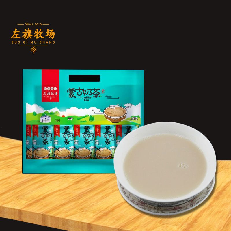 左旗牧场360g奶茶 内蒙古呼伦贝尔特产巴彦呼硕咸甜味饮料 包邮
