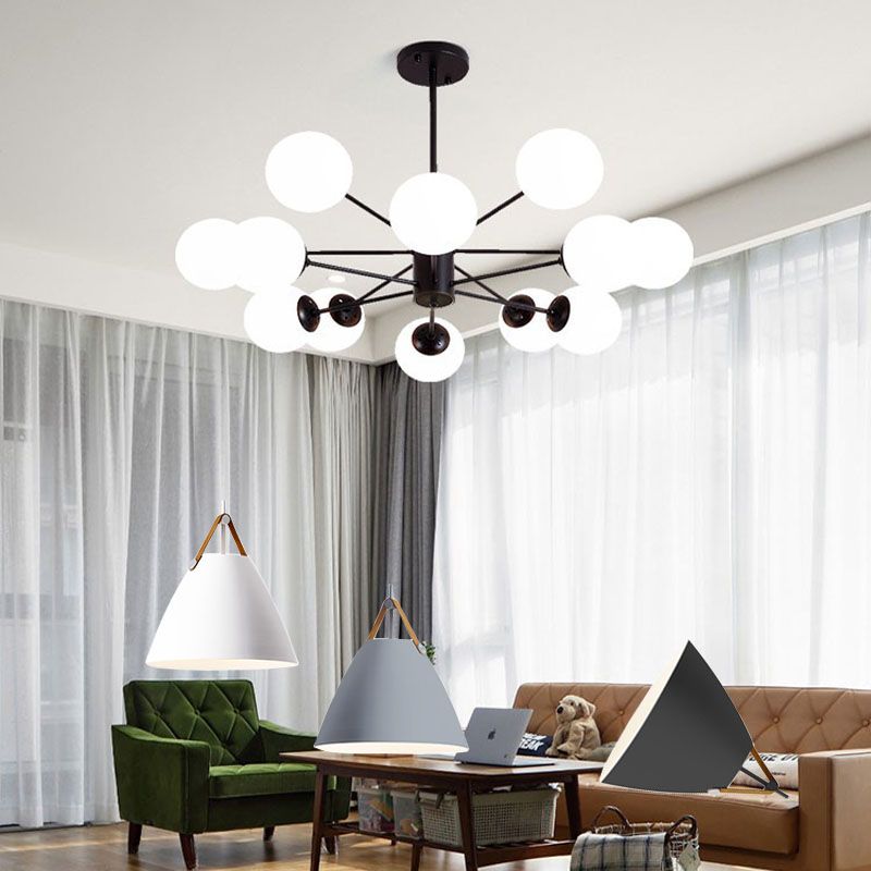 现代简约北欧灯三室两全屋灯具套餐组合吊灯网红抖音餐厅卧室客厅