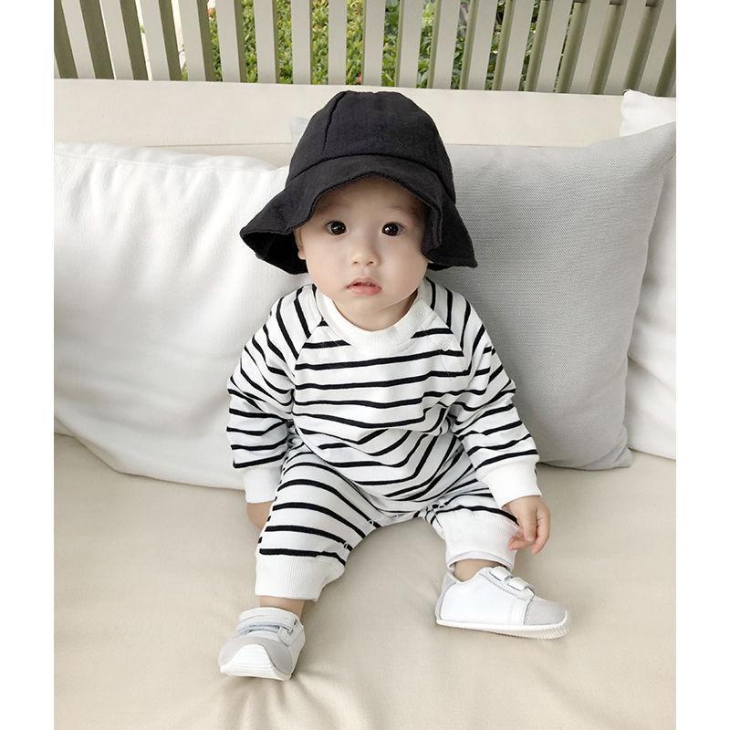 Baby's clothes baby's clothes men's and women's baby's one-piece clothes spring clothes baby's striped children's clothes boys' climbing clothes