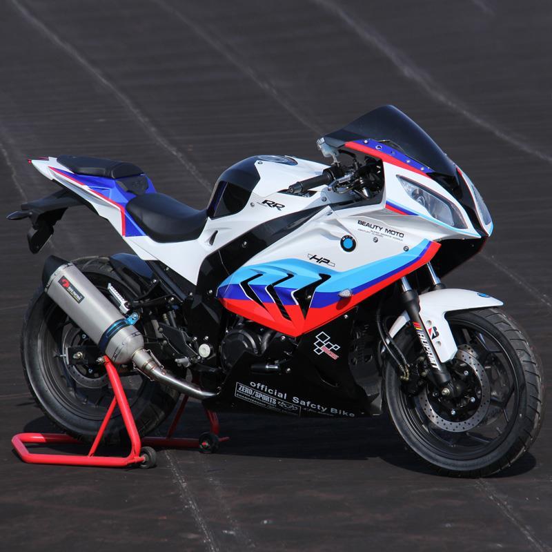 摩托车跑车国产宝马款宝雕牌双rr400双缸水冷电喷重型可上牌