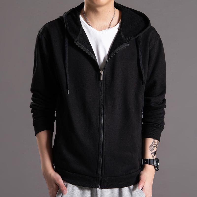 300斤潮胖子加肥加大码男装外套280斤男士薄款开衫拉链连帽卫衣男