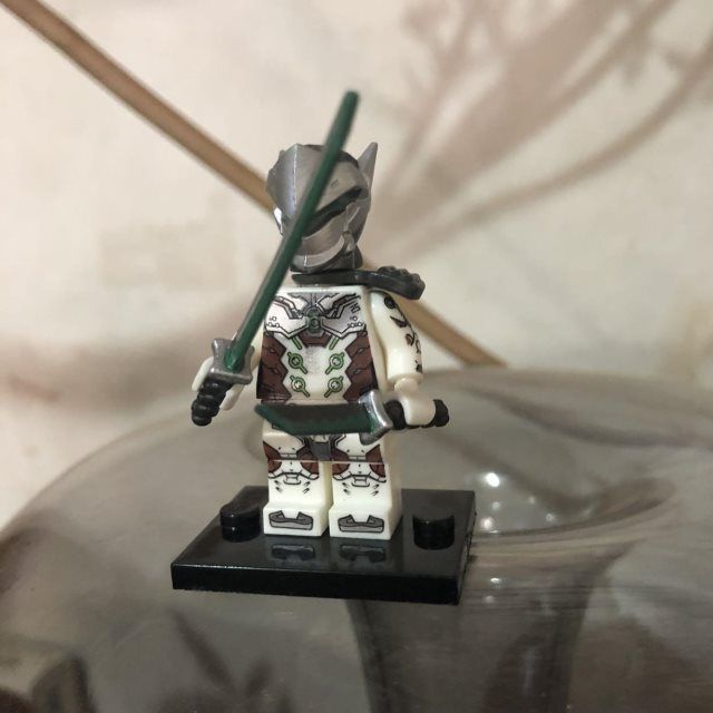 乐高第三方守望先锋源氏兼容周边积木颗粒人仔啊只活鱼nbsubm