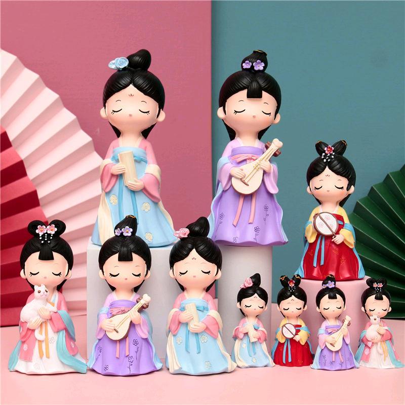 蝶恋花系列宫廷风复古唐小媚摆件存钱罐送女生七夕