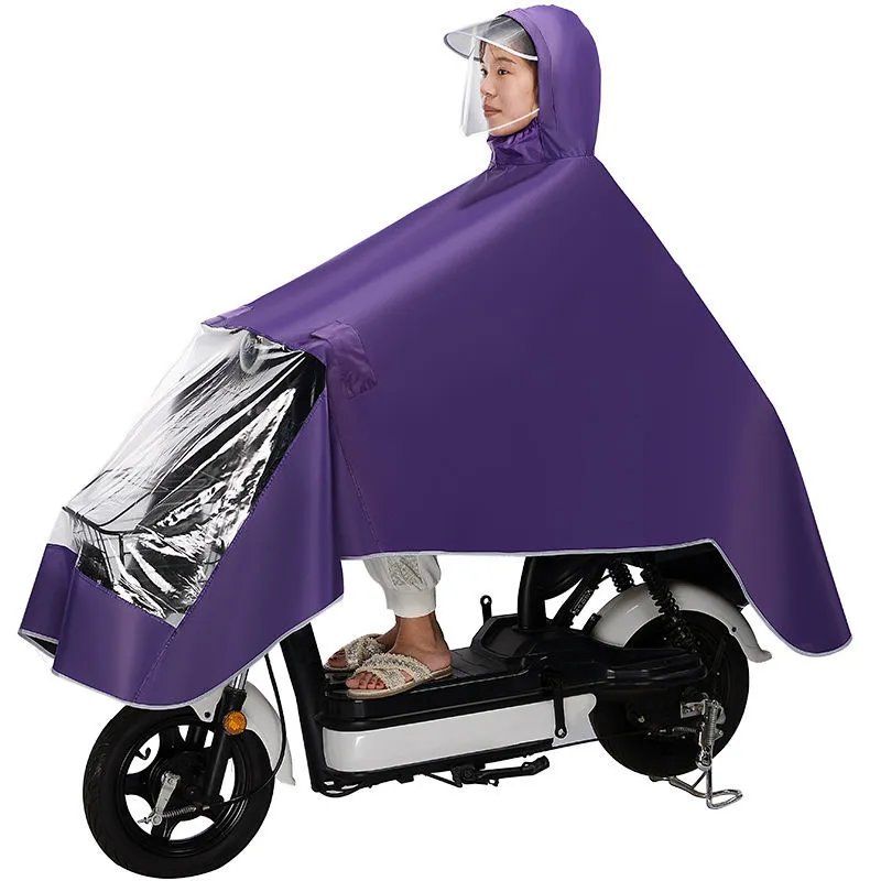 Raincoat, electric bike, motorcycle, bicycle, riding poncho, thickening and covering foot, single adult raingear