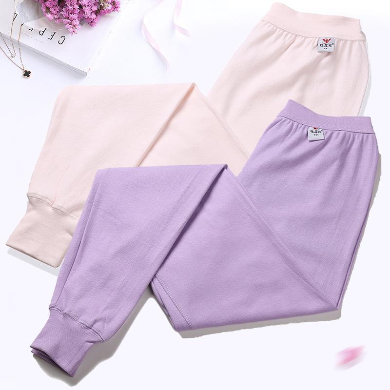 Middle-aged and elderly pure cotton long johns high waist plus fat plus mother thin line pants leggings old-fashioned grandma long johns women's single piece