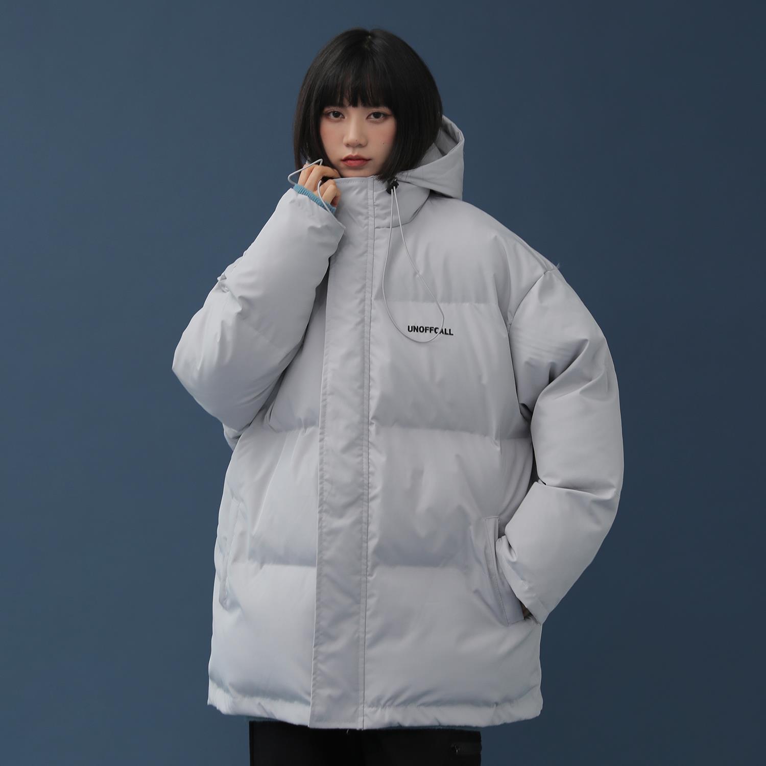 2020 new winter student thickened warm casual Korean version loose hooded cotton padded jacket women's fashion clothing