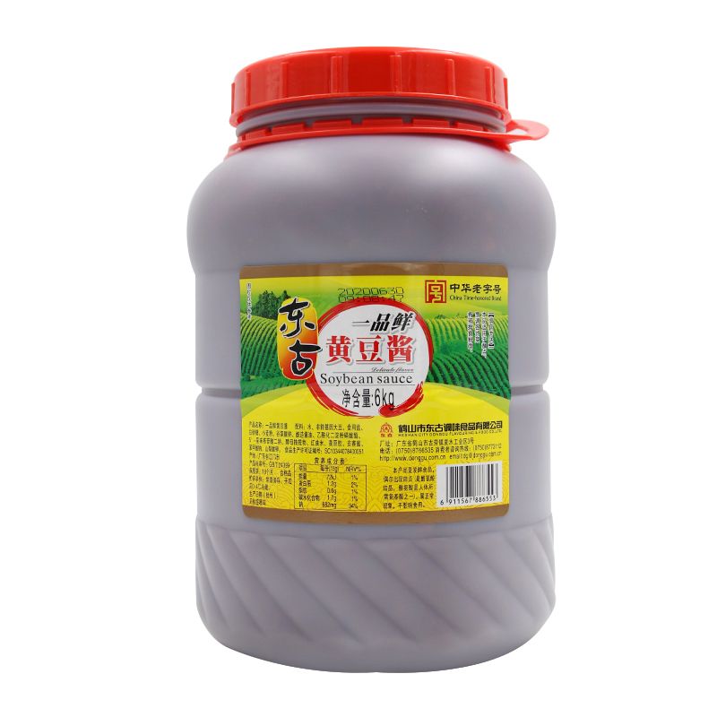 东古一品鲜黄豆酱6kg/12斤/桶包邮 餐饮商用大桶装调味酱大豆瓣酱【2