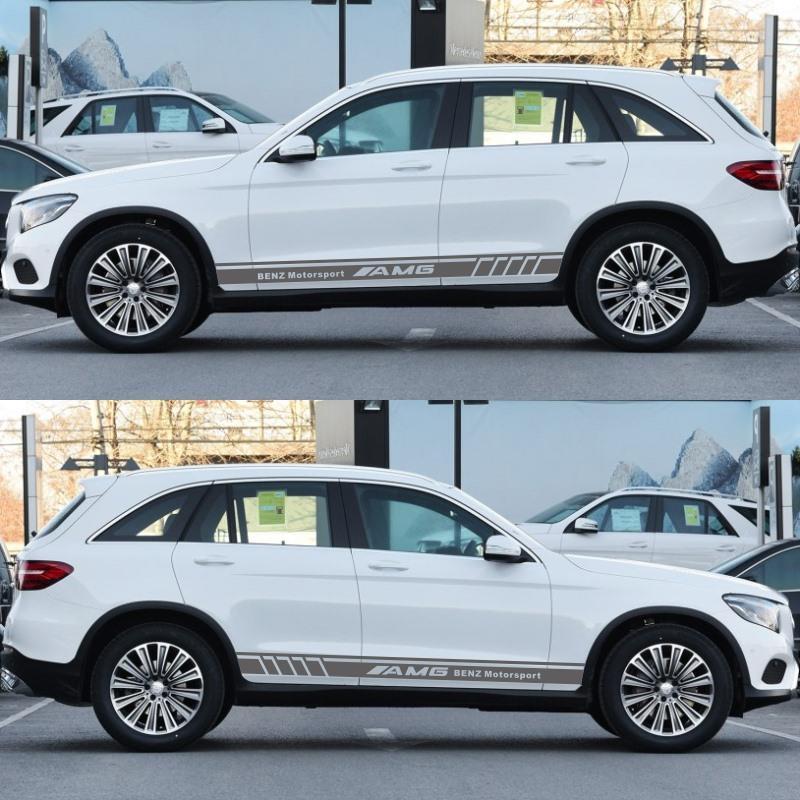北京奔驰GLC260,北京奔驰glc300 奔驰glc260车贴 gle63 汽车贴纸 gls 改装车身腰线拉花 侧裙边贴
