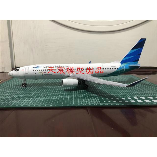 有制作视频diy手工拼装立体纸模型波音737民航飞机航空客机3d折纸