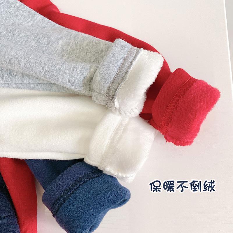 2020 autumn and winter boys' long sleeve plush and thick Lapel T-shirt children's baby Korean pure cotton polo shirt