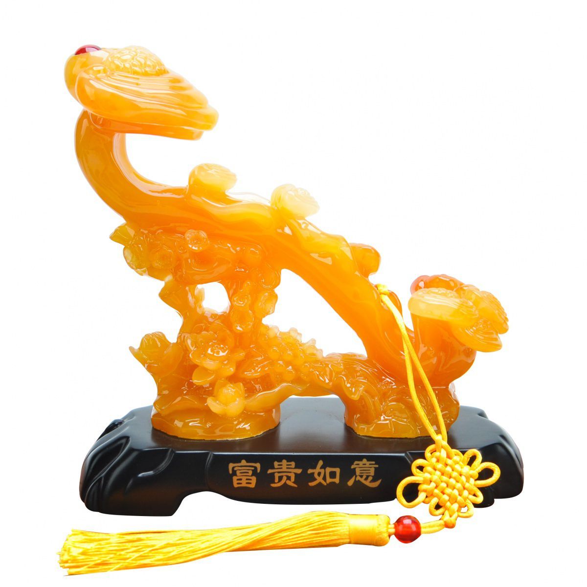 富贵如意摆件家居玄关酒柜客厅装饰品摆件树脂工艺品乔迁新居礼物