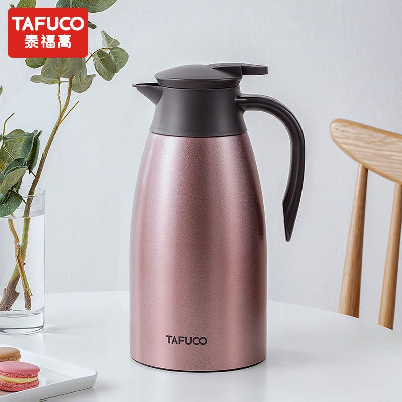 日本泰福高不锈钢保温壶家用水壶大容量热水瓶暖304开水保暖暖瓶【3月