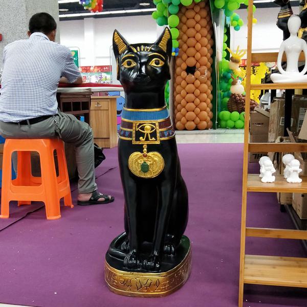 古埃及大号法老猫贝斯特家居摆件辟邪时尚主题酒吧会所镇宅装饰品