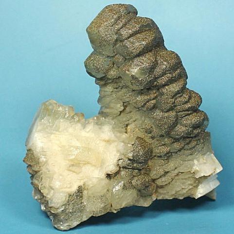 方解石 硫铁矿 天然矿物晶体矿石教学 标本 原石宝石收藏 石头113