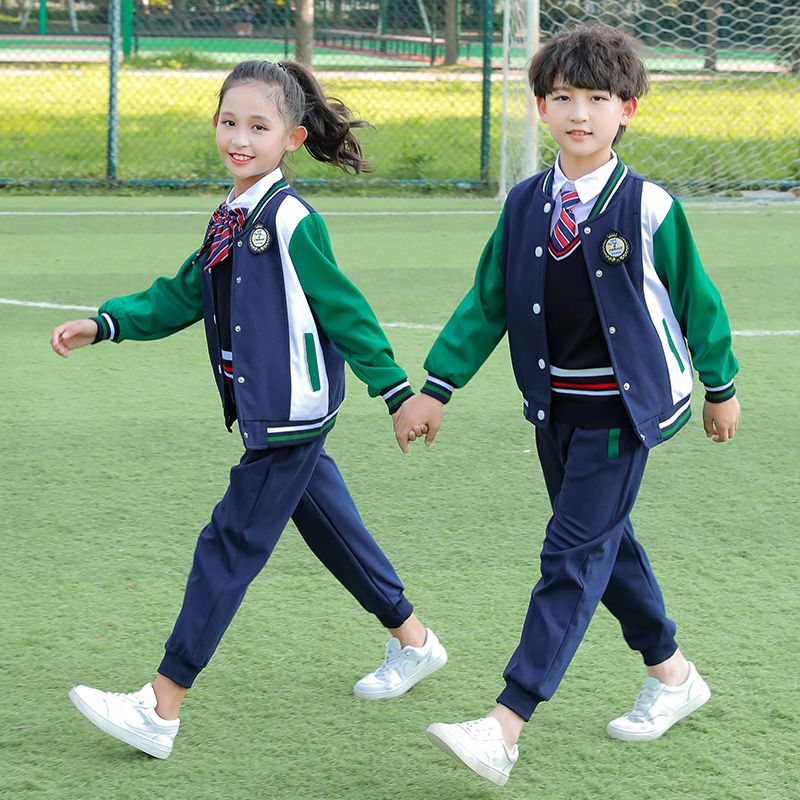 小学生校服春秋季套装学院风儿童一年级班服幼儿园园服运动棒球服【3