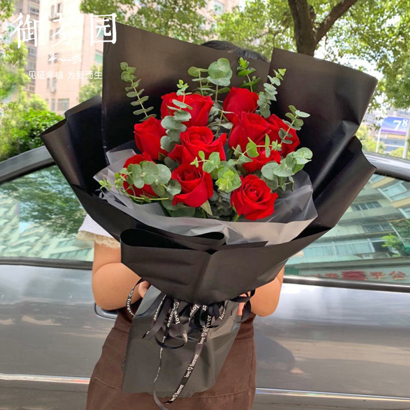 嘉兴鲜花速递生日表白玫瑰花束礼盒嘉善海盐海宁同城花店送花上门
